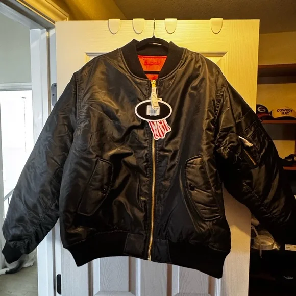 Black Bomber-Military Flight Jacket - Picture 1 of 5